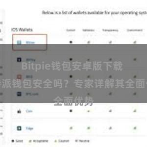 Bitpie钱包安卓版下载 比特派钱包安全吗？专家详解其全面优势