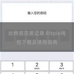 比特派交易记录 Bitpie钱包下载及使用指南